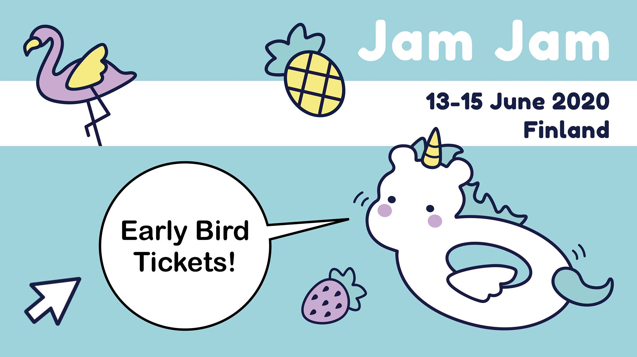 JAM JAM 2020 Early Bird Ticket | Finnish Game Jam 